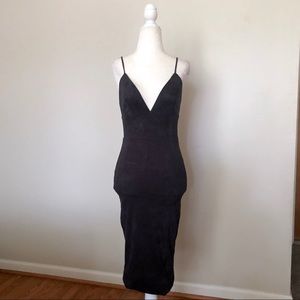 Lux LA black midi dress